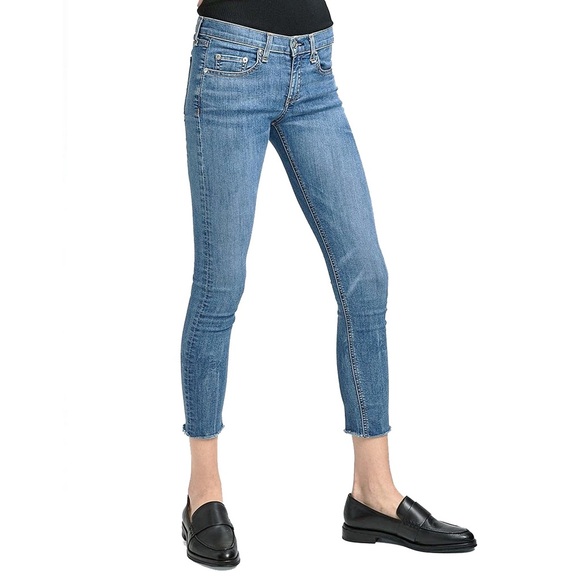 rag & bone Denim - Rag & Bone- Ankle Skinny Frayed Hem Jeans